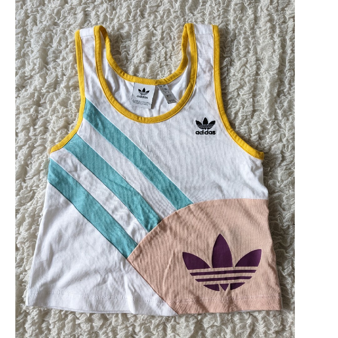 adidas(アディダス)のadidas アディダス●クロップド タンクトップ S●美品 レディースのトップス(タンクトップ)の商品写真