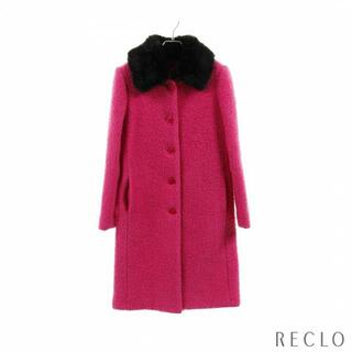 ケイトスペードニューヨーク(kate spade new york)のwool blend Boucle Broadway Coat コート ウール ピンクパープル(その他)