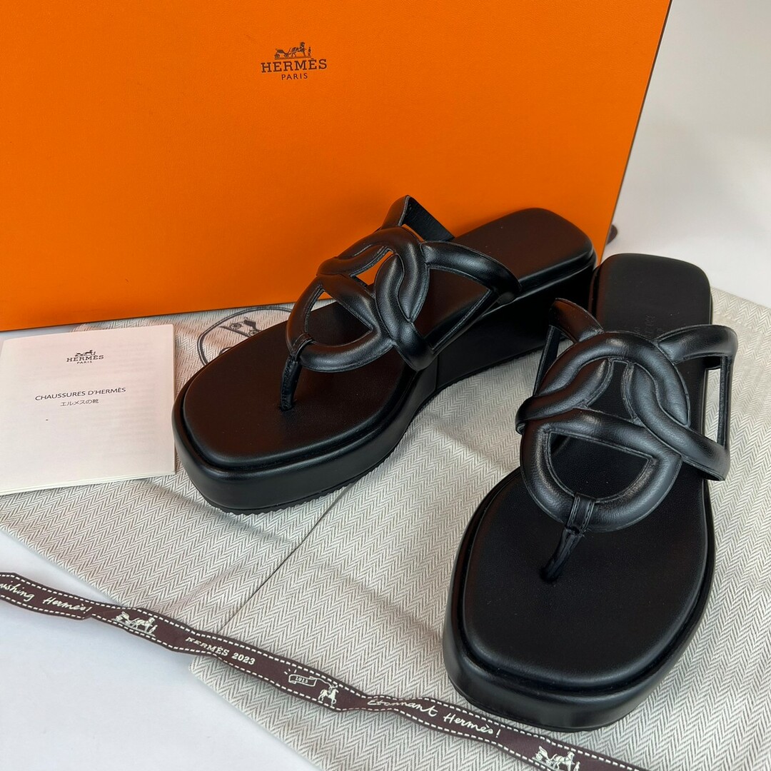 Hermes - 新品未使用 エルメス HERMES ジプシーサンダル ブラック 36
