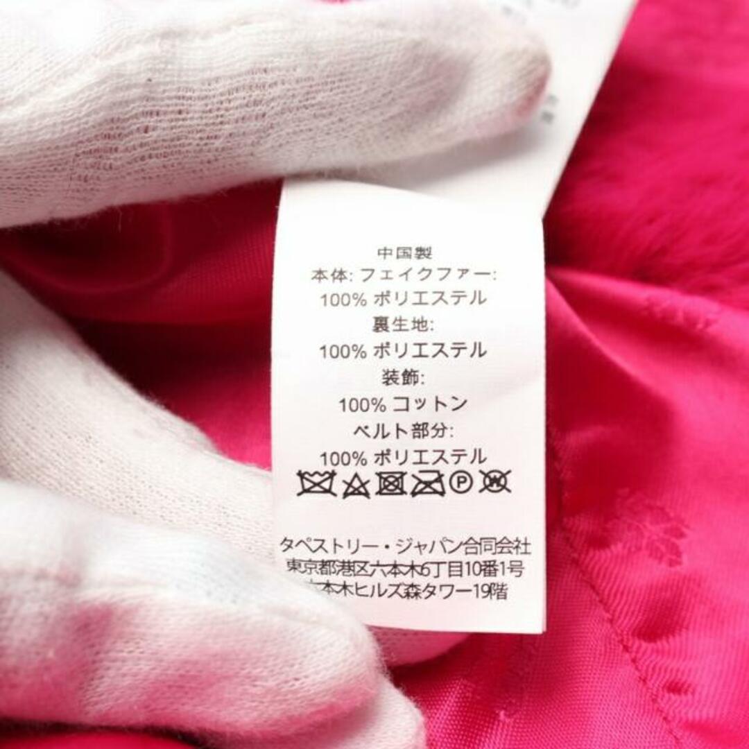 kate spade new york(ケイトスペードニューヨーク)のBow waist Faux Fur Coat コート ピンクパープル レディースのジャケット/アウター(その他)の商品写真