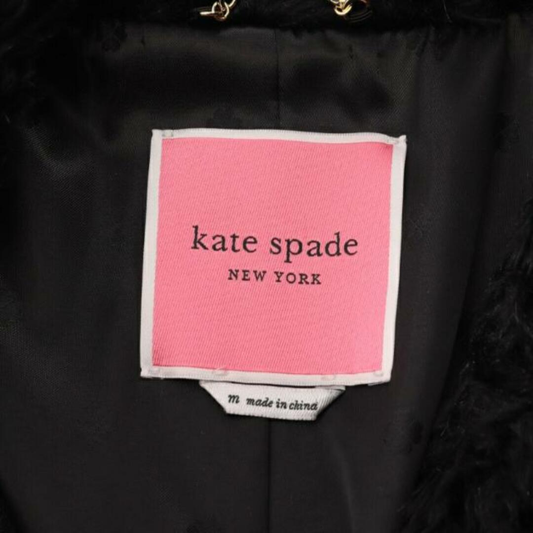 kate spade new york(ケイトスペードニューヨーク)のJewel Button Teddy Coat コート フェイクファー ブラック レディースのジャケット/アウター(その他)の商品写真