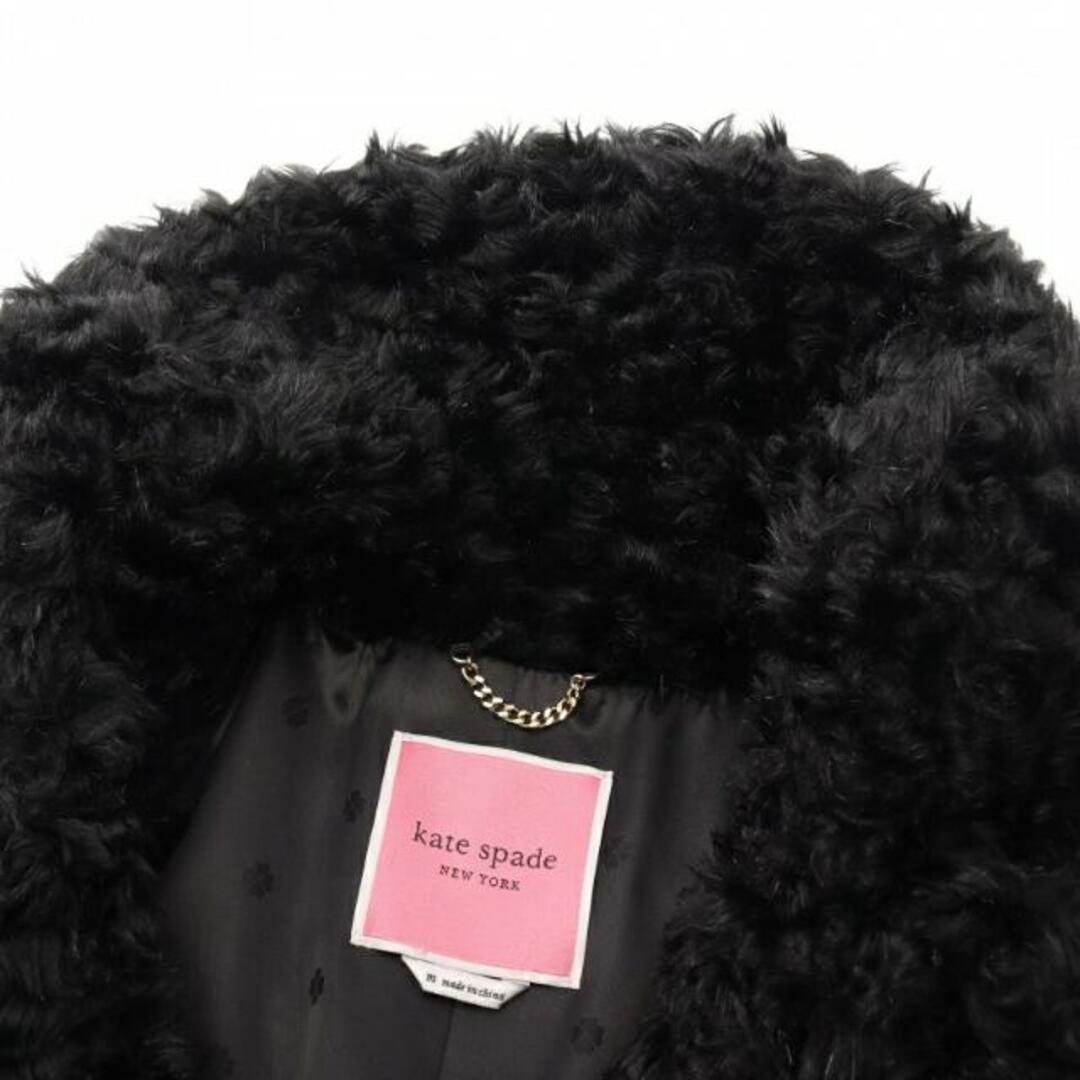 kate spade new york(ケイトスペードニューヨーク)のJewel Button Teddy Coat コート フェイクファー ブラック レディースのジャケット/アウター(その他)の商品写真