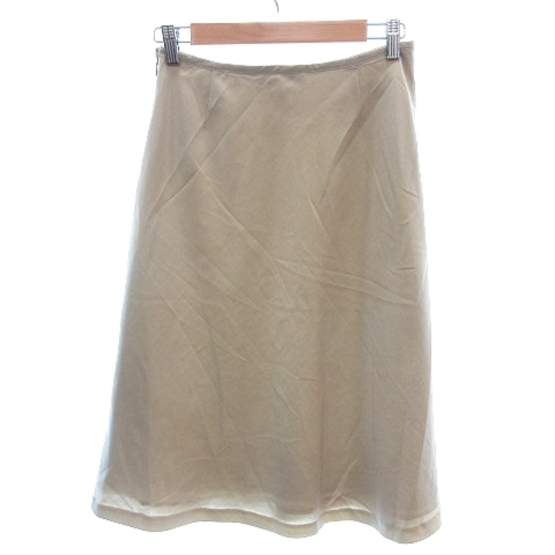 NATURAL BEAUTY BASIC(ナチュラルビューティーベーシック)のナチュラルビューティーベーシック フレアスカート ミモレ ロング L ベージュ レディースのスカート(ロングスカート)の商品写真