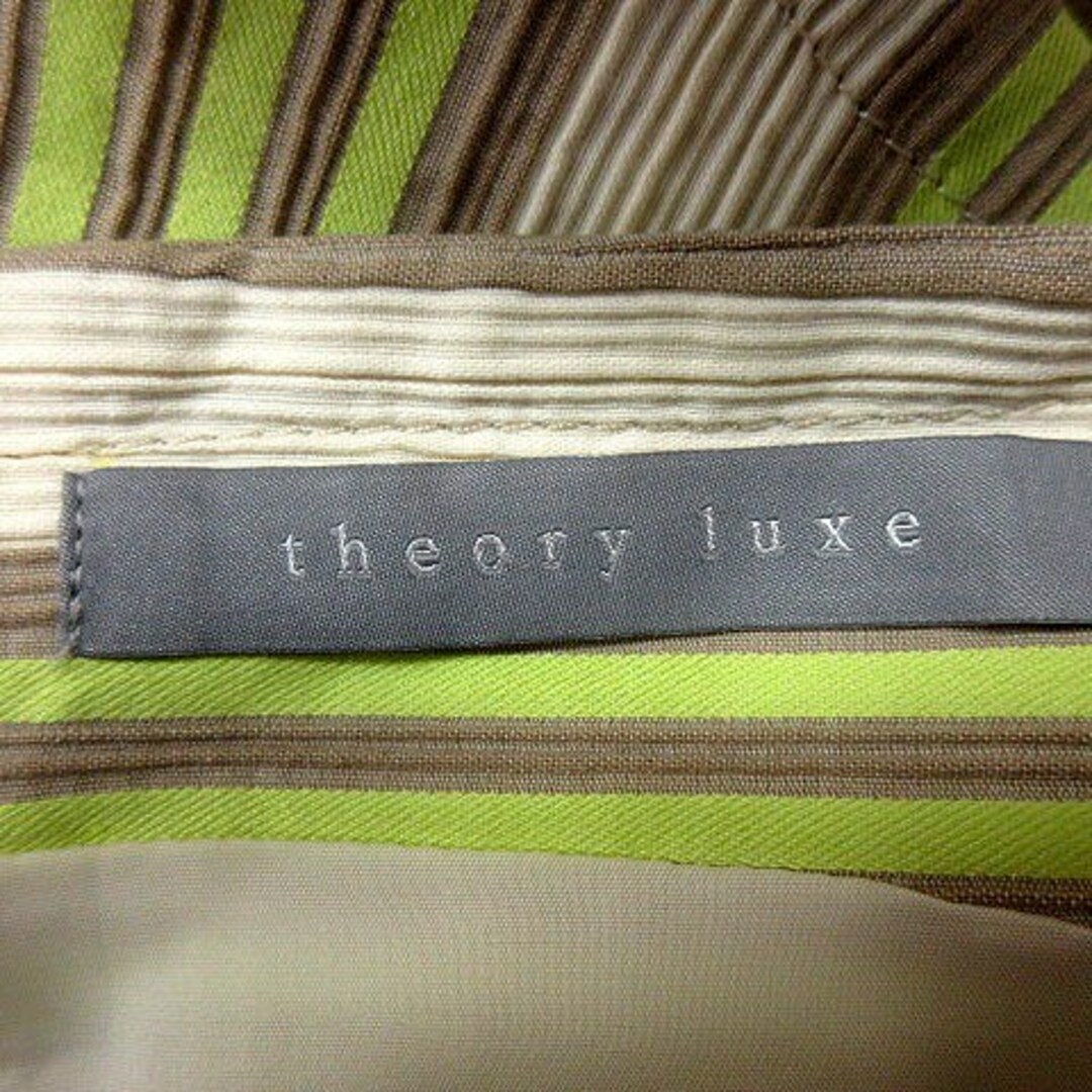 Theory luxe(セオリーリュクス)のセオリーリュクス ワンピース タイト ひざ丈 ノースリーブ ボーダー 40  レディースのワンピース(ひざ丈ワンピース)の商品写真