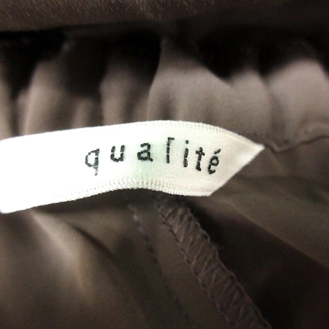 qualite(カリテ)のカリテ qualite ワイドパンツ 38 茶 ブラウン /RT レディースのパンツ(その他)の商品写真