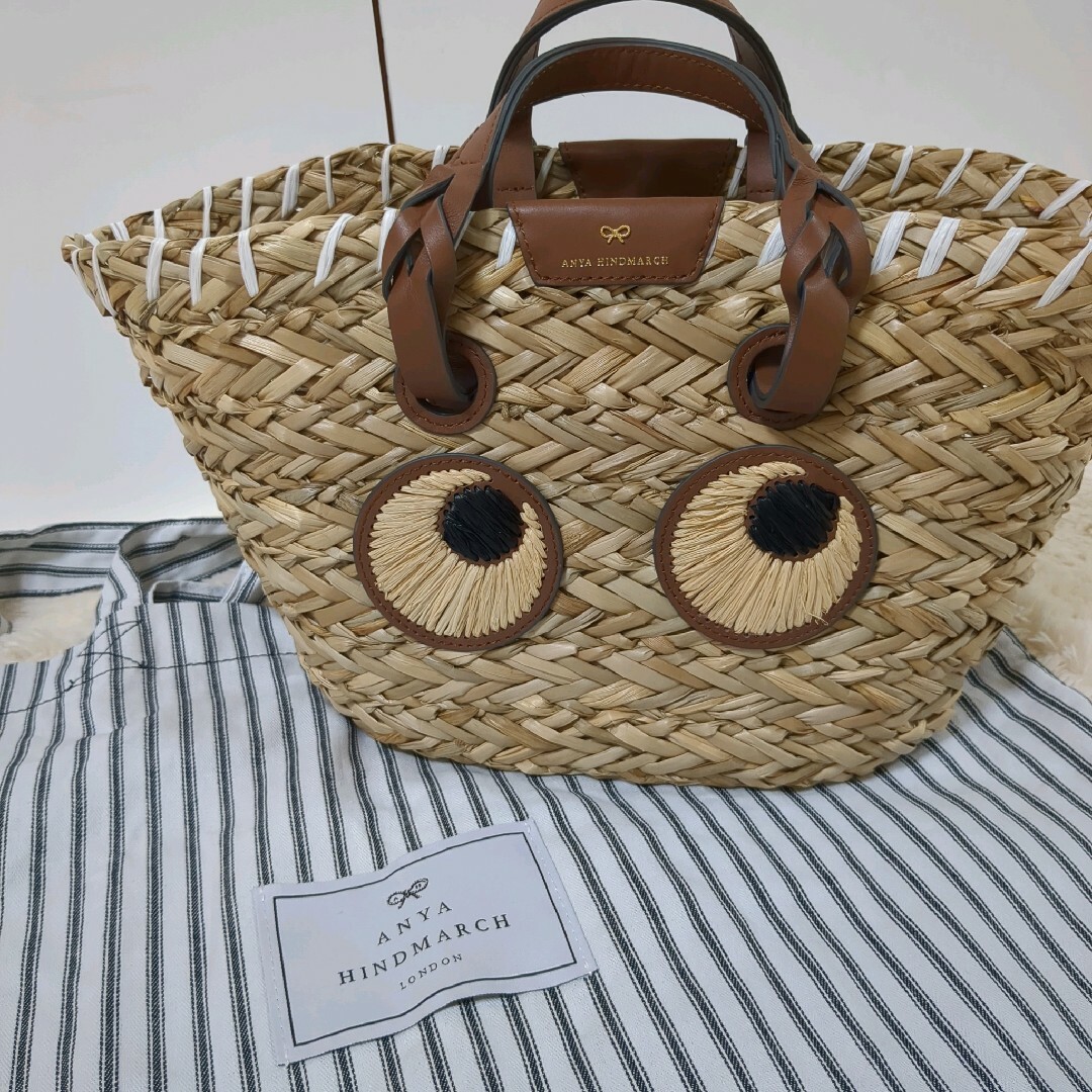 【極美品】アニヤハインドマーチ　ANYA HINDMARCH かごバックeyes