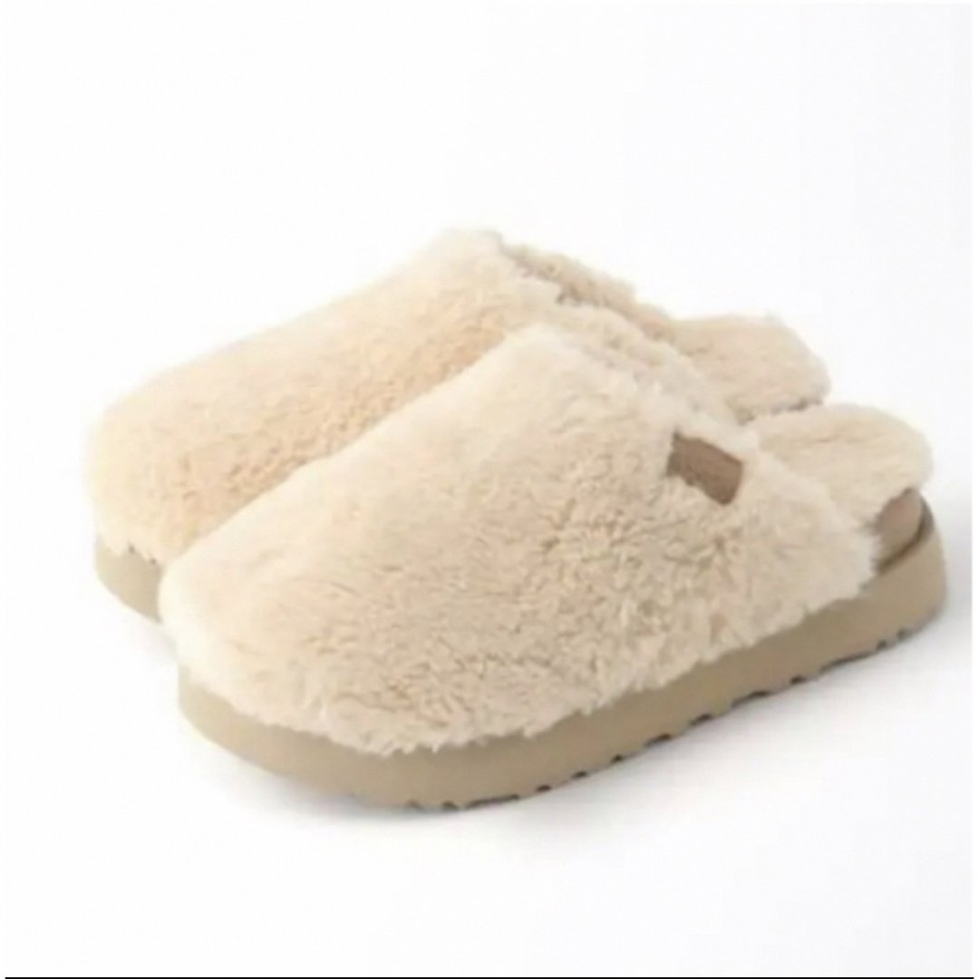 UGG アグFUZZ SUGAR SLIDE ベージュ 24cm | hartwellspremium.com