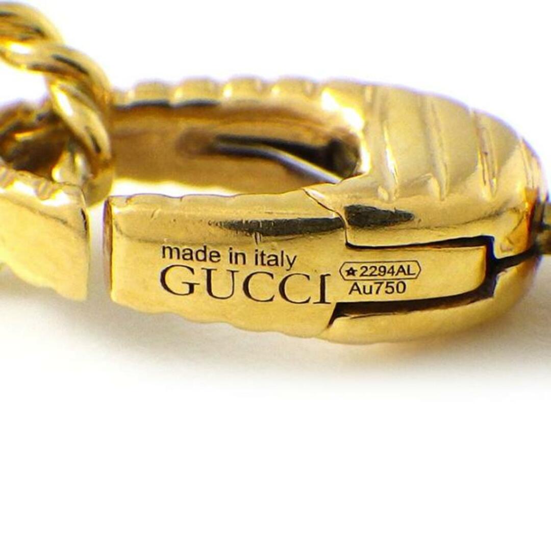 Gucci(グッチ)のグッチ GUCCI ネックレス ウロボロス スネーク 蛇 ラウンド サークル K18YG 【中古】 レディースのアクセサリー(ネックレス)の商品写真