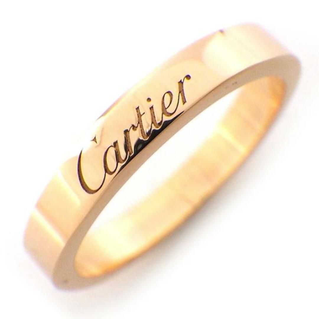 カルティエ Cartier リング エングレーブド C ドゥ ウェディング バンド ロゴ K18PG 9.5号 / #50サイズ95号