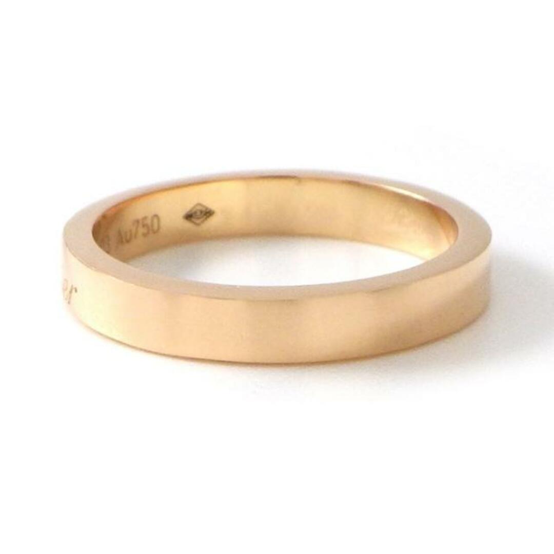 カルティエ Cartier リング エングレーブド C ドゥ ウェディング バンド ロゴ K18PG 9.5号 / #50 【中古】