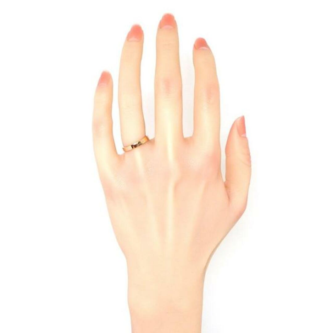 カルティエ Cartier リング エングレーブド C ドゥ ウェディング バンド ロゴ K18PG 9.5号 / #50 【中古】