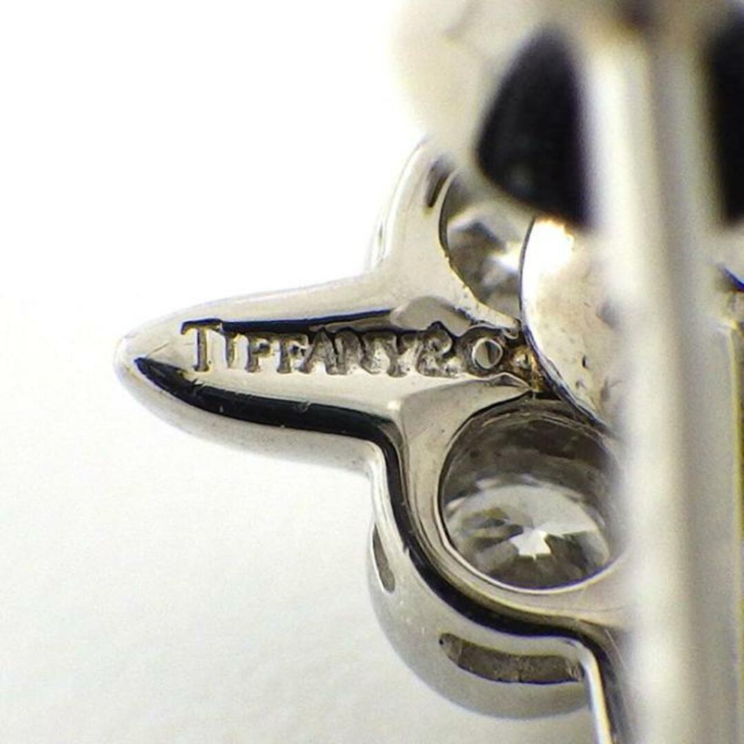 ティファニー Tiffany & Co. イヤリング レース フラワー ベゼル スター クロス　 8ポイント ダイヤモンド PT950 【中古】