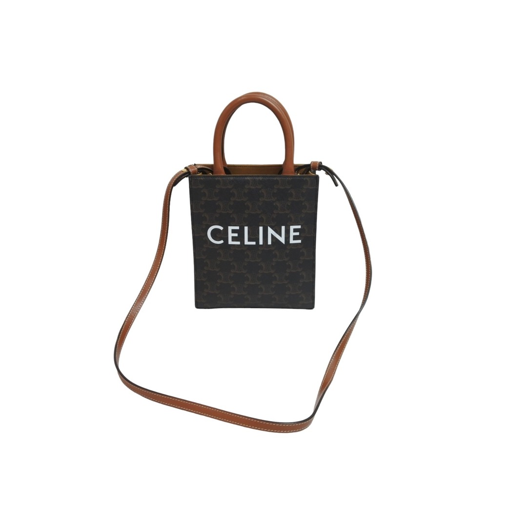 CELINE セリーヌ ミニ バーティカルカバ トリオンフ 2WAY ショルダー ...