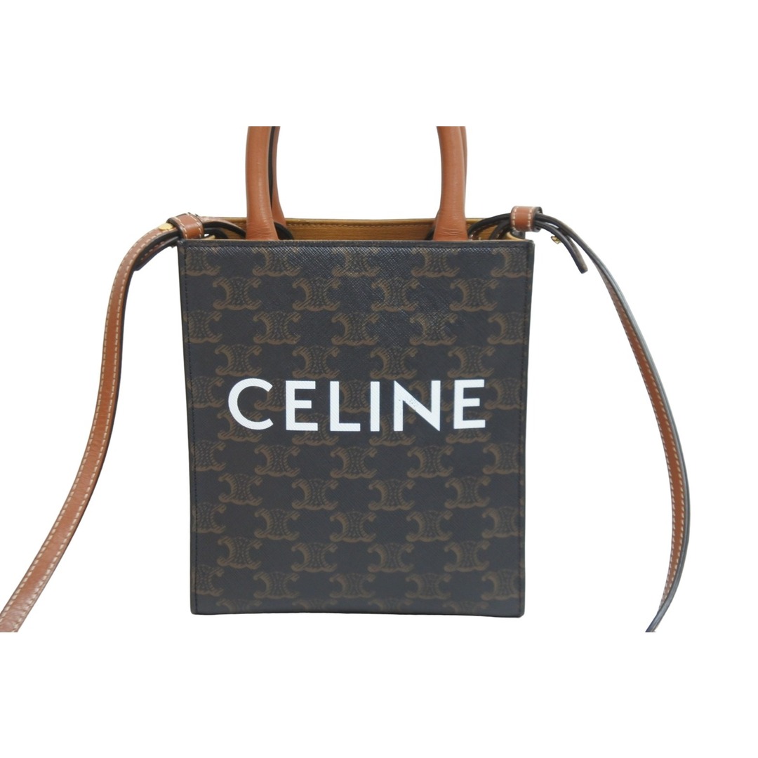 CELINE セリーヌ ミニ バーティカルカバ トリオンフ 2WAY ショルダー ...