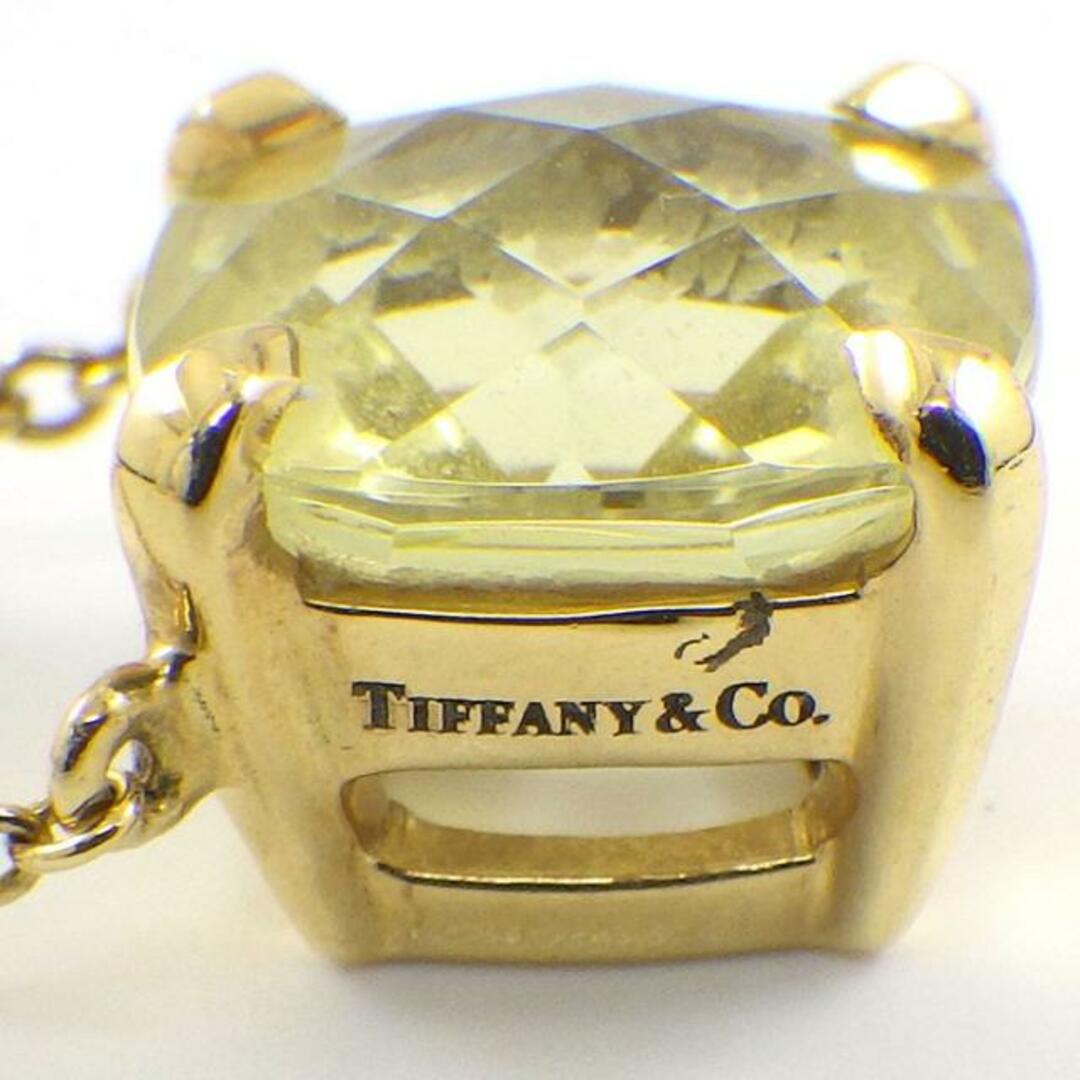 ティファニー Tiffany & Co. ネックレス スパークラー クッション レモンクォーツ クォーツ K18YG