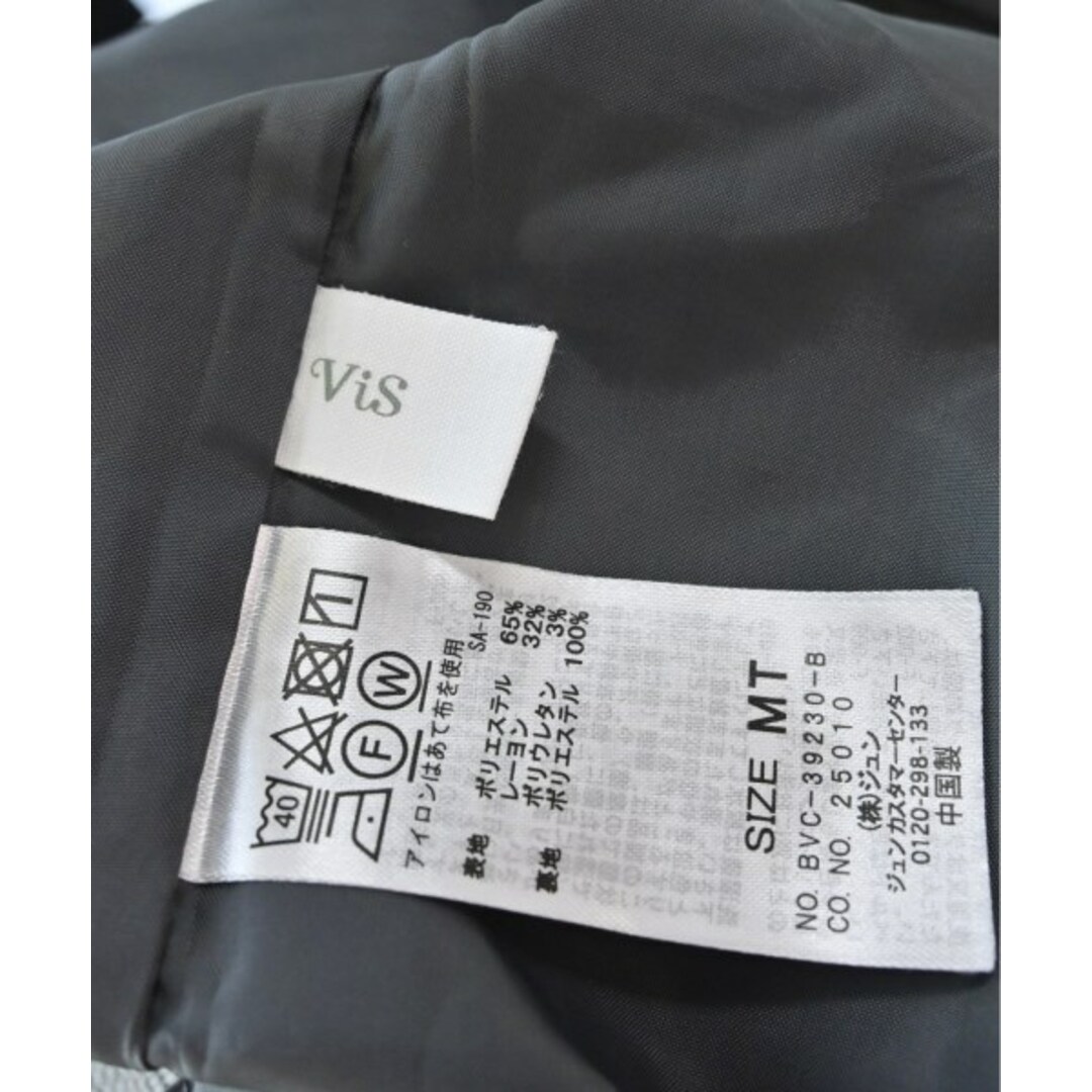 ViS(ヴィス)のViS ヴィス ロング・マキシ丈スカート MT グレー系x茶(グレンチェック) 【古着】【中古】 レディースのスカート(ロングスカート)の商品写真