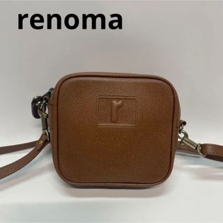 レノマ(RENOMA)のrenomaショルダーバッグ　レザー　ミニ　本革　キャメル　r(ショルダーバッグ)