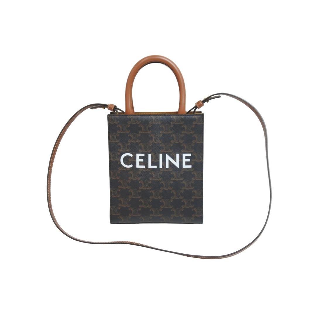 極美品 CELINE セリーヌ ミニ バーティカルカバ トリオンフ 2WAY