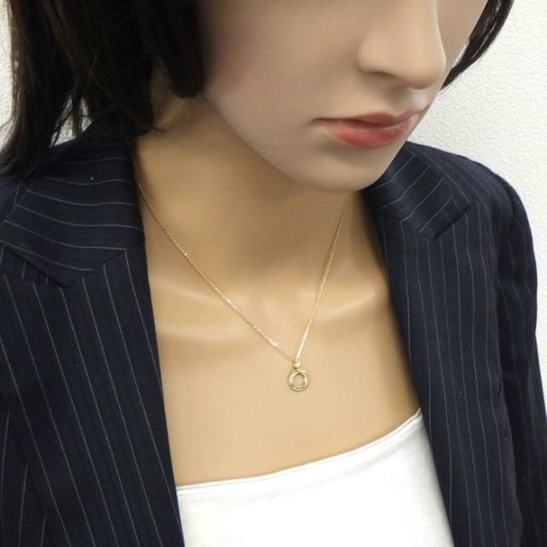 カルティエ Cartier ネックレス ベビー トリニティ トリプル サークル スリーカラー 1ポイント ダイヤモンド K18PG K18WG K18YG