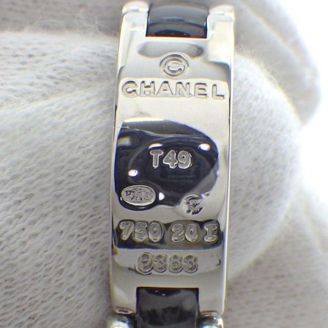 CHANEL(シャネル)のシャネル CHANEL リング ウルトラ コレクション ミディアム K18WG ブラック セラミック 黒 9.5号 / #49 【中古】 レディースのアクセサリー(リング(指輪))の商品写真