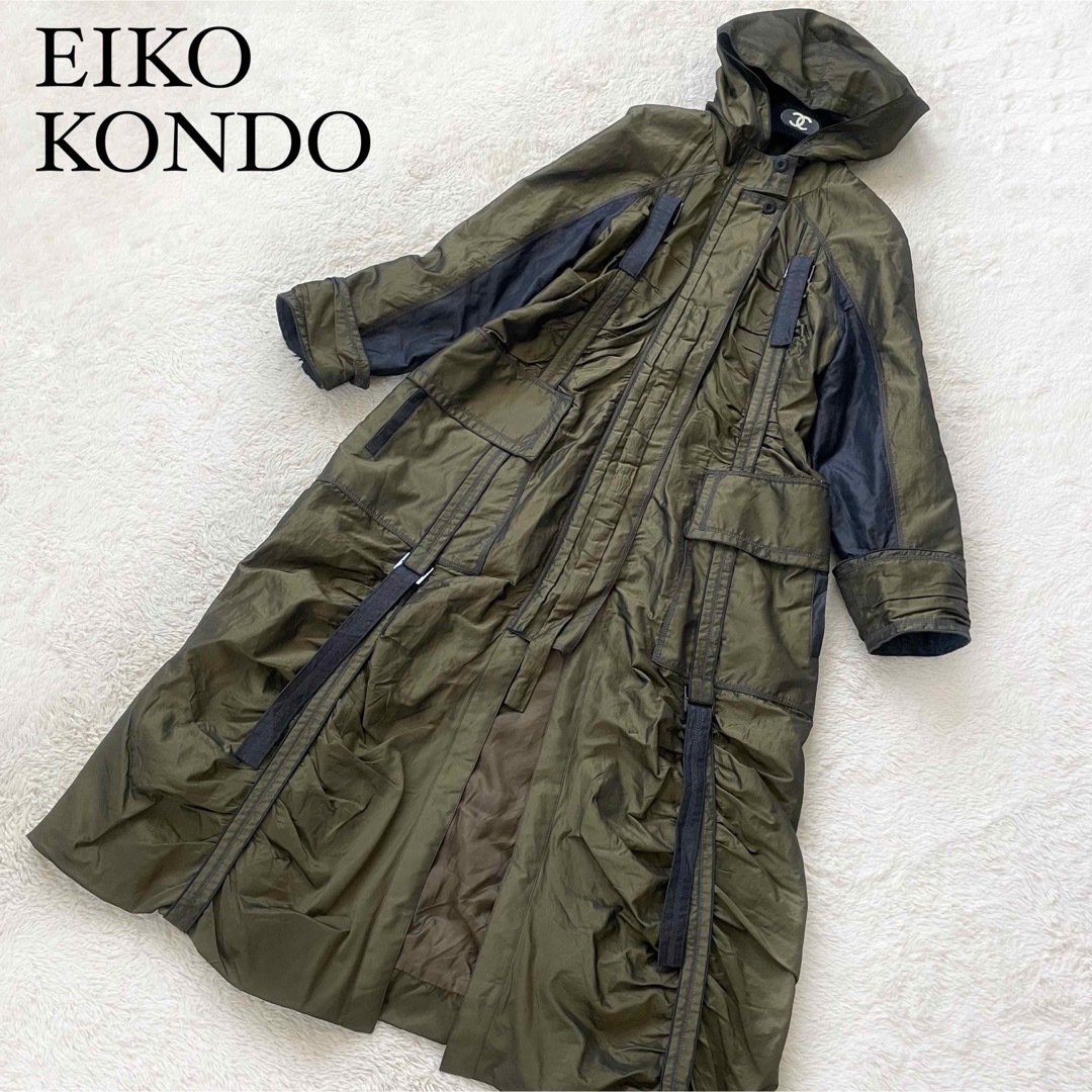 EIKO KONDO＊裾バルーン/コクーン型♡フード付きロングコート
