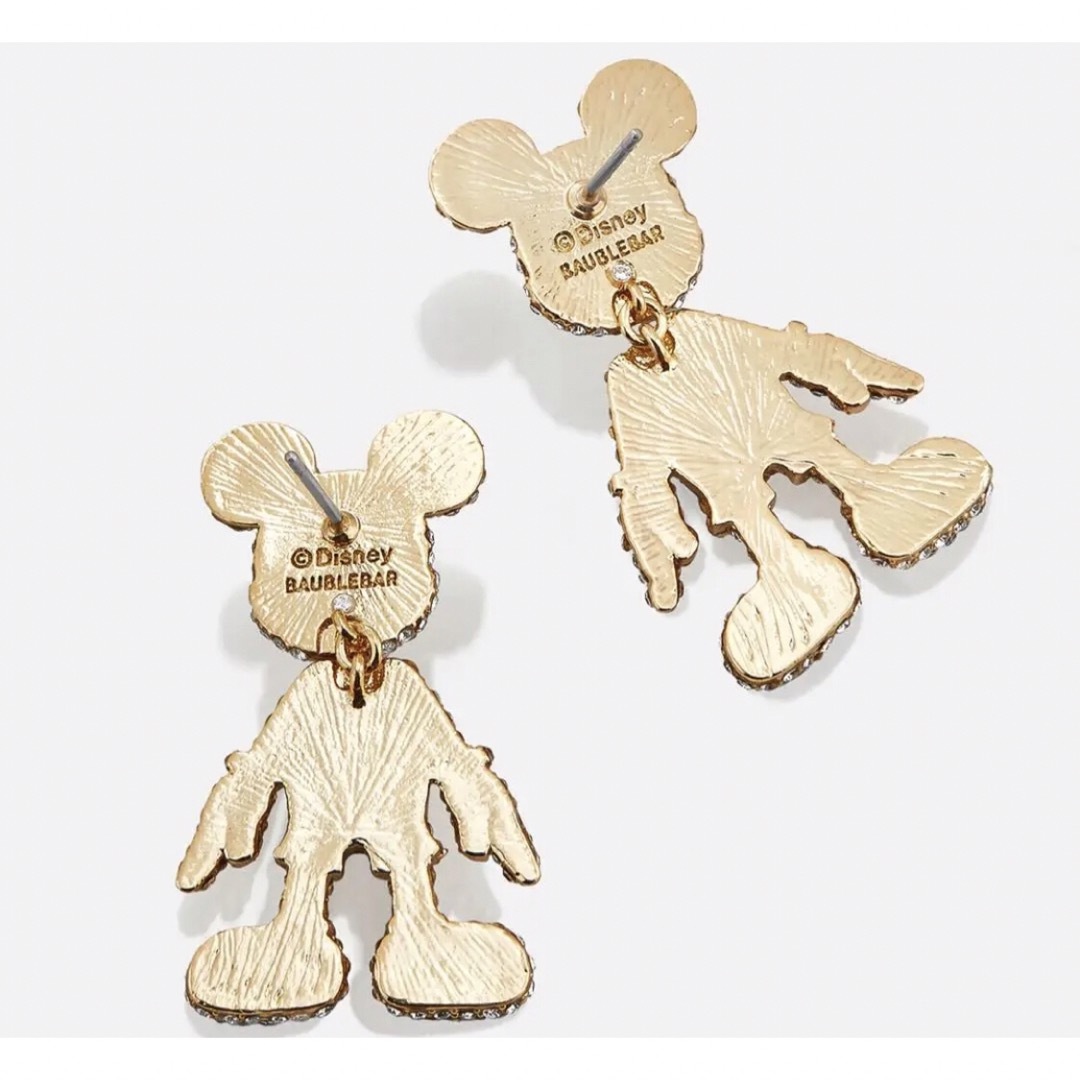 Disney(ディズニー)のDISNEY ×BAUBLEBAR ミッキー3D シルエット　ピアス　ゴールド レディースのアクセサリー(ピアス)の商品写真