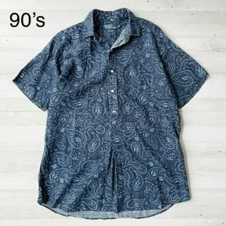 ポロラルフローレン(POLO RALPH LAUREN)の90’s ポロバイラルフローレン ペイズリー リネン プルオーバー(シャツ)