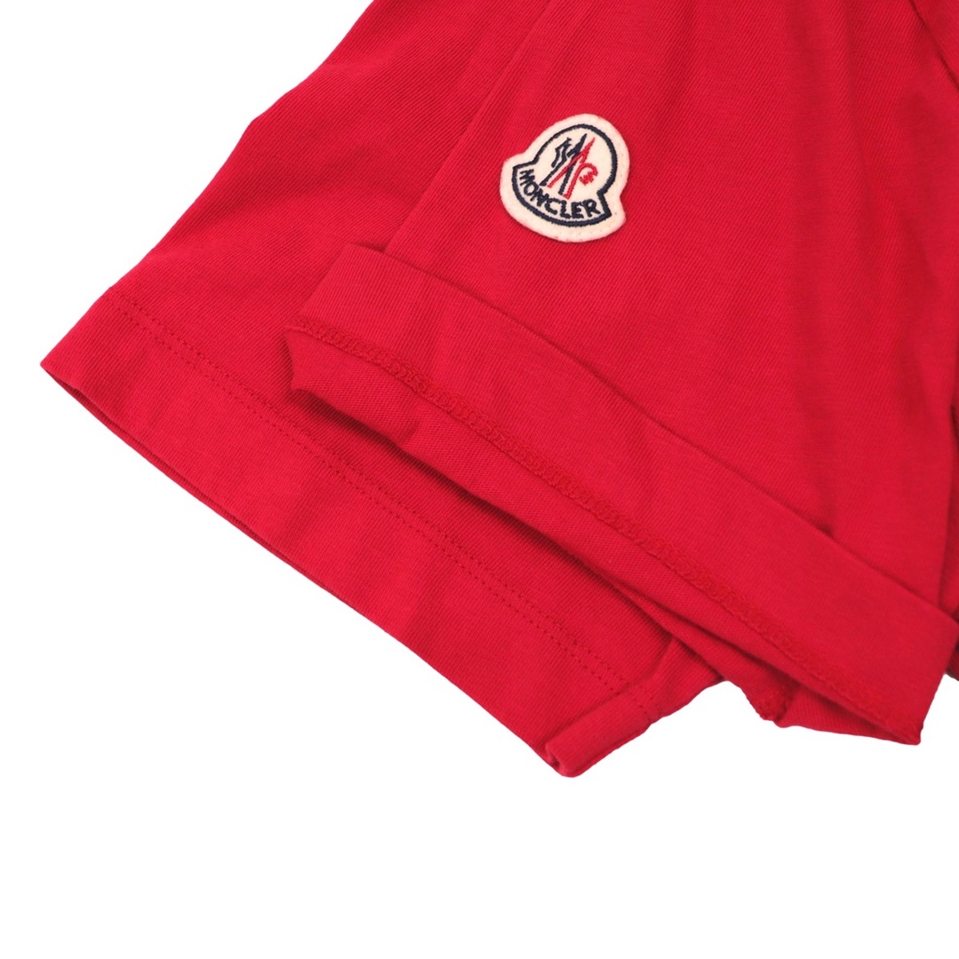美品 モンクレール 23SS ロゴレタリング クルーネック 半袖Tシャツ メンズ 赤 M MONCLER 2