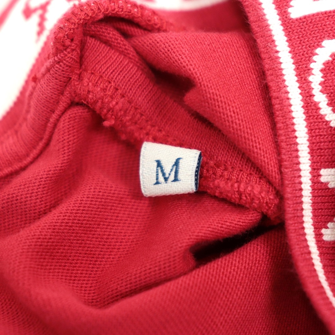 美品 モンクレール 23SS ロゴレタリング クルーネック 半袖Tシャツ メンズ 赤 M MONCLER 6