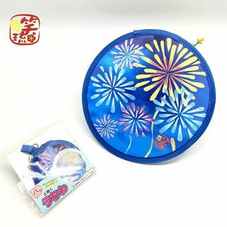 折りたたみうちわ　花火　コンパクト(日用品/生活雑貨)