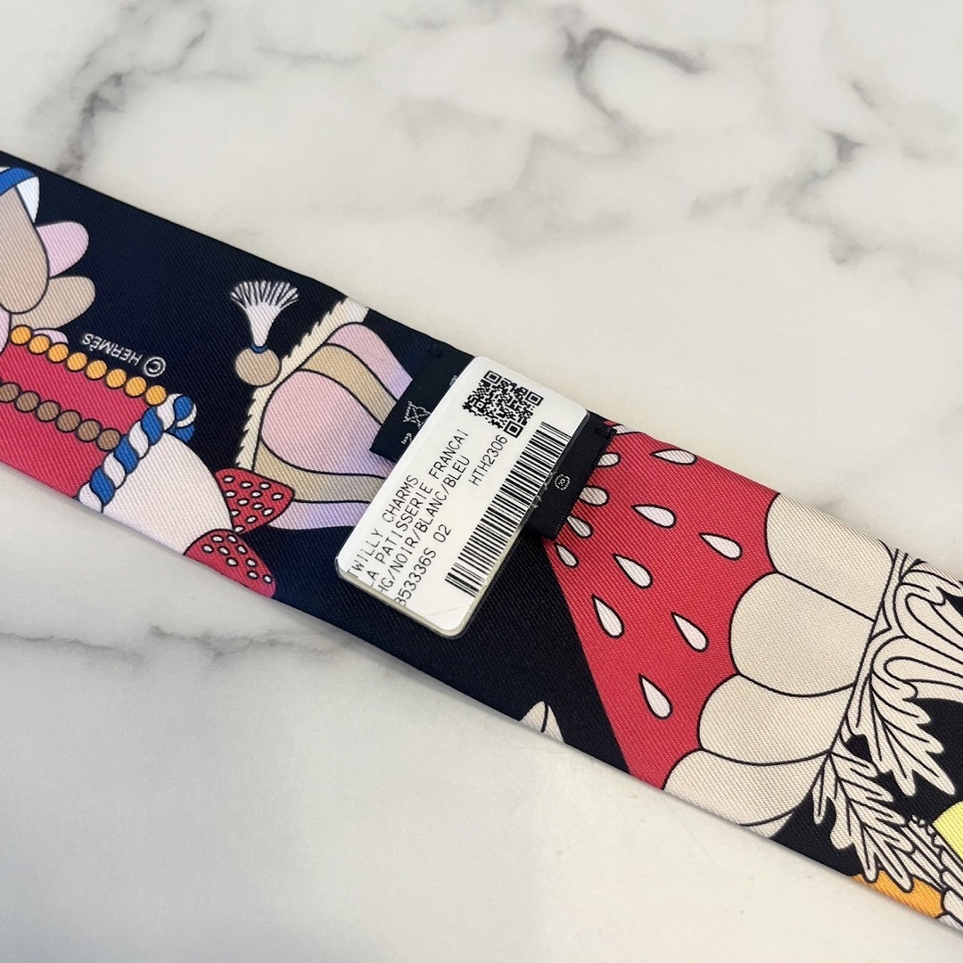 新品 エルメス ツイリー パティスリーフランセーズ 黒-