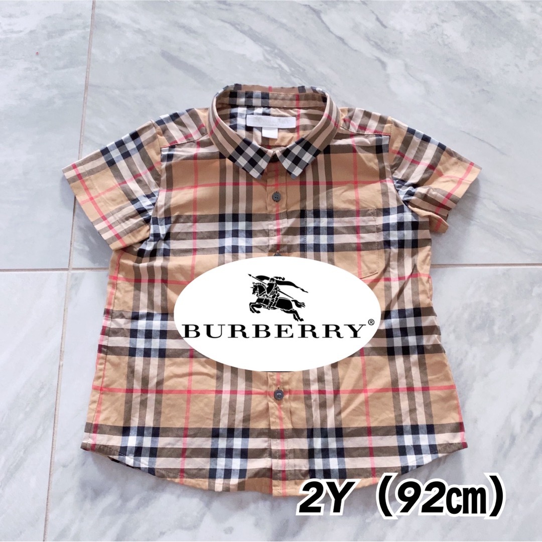 BURBERRY(バーバリー)の［送料込］　2Y(92㎝）　BURBERRY チェックシャツ キッズ/ベビー/マタニティのキッズ服男の子用(90cm~)(ブラウス)の商品写真