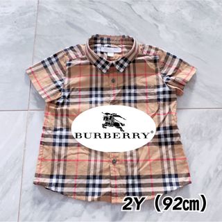 バーバリー(BURBERRY)の［送料込］　2Y(92㎝）　BURBERRY チェックシャツ(ブラウス)