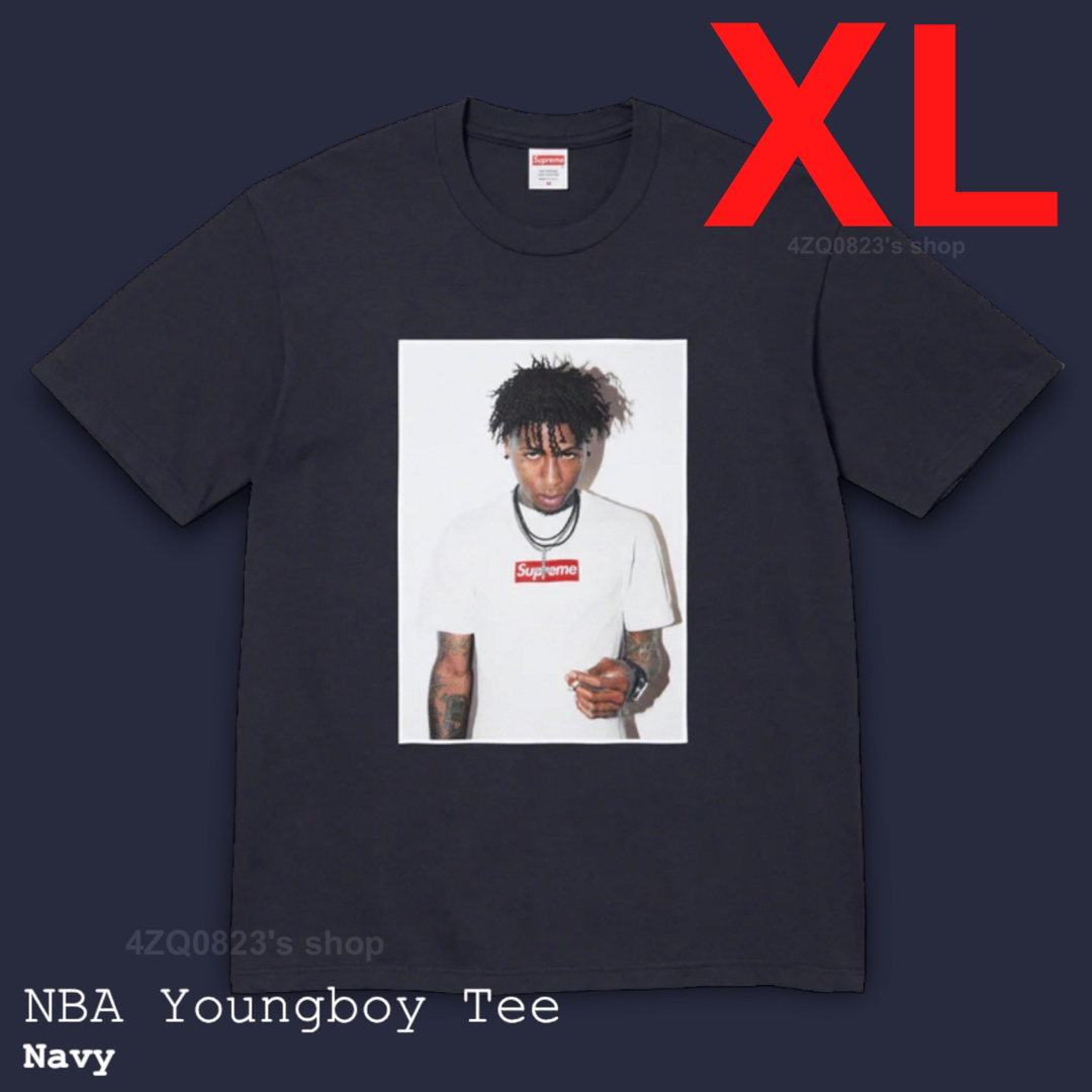 よい販売がある Supreme 23fw NBA Youngboy Tee ネイビー XL -Tシャツ