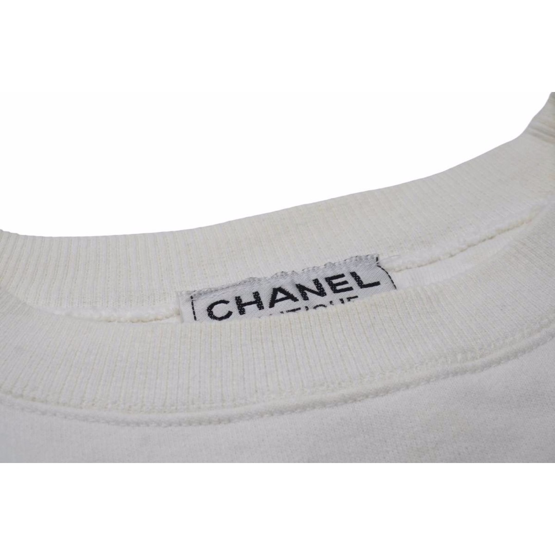 CHANEL(シャネル)のシャネル ココマーク ヴィンテージ ロゴ プリント スウェット レディース メイクモチーフ トレーナー 美品 中古 53346 レディースのトップス(トレーナー/スウェット)の商品写真