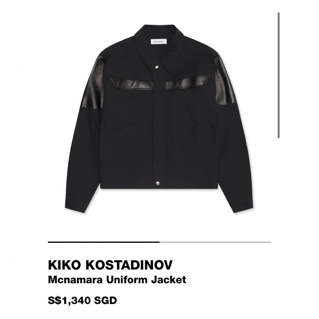 kiko kostadinov MCNAMARAUNIFORMJACKET