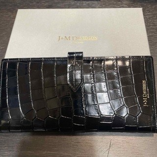 ジェイアンドエムデヴィッドソン(J&M DAVIDSON)のJ&MDAVIDSON クロコ型押し財布(財布)