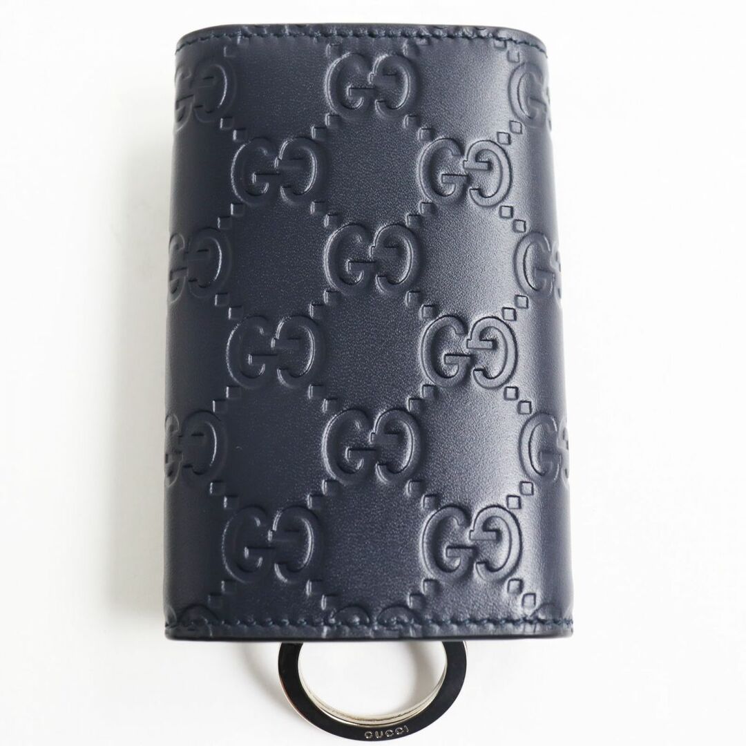 Gucci - 未使用品○GUCCI グッチ 473924 シマレザー ダブルG 6連 キー