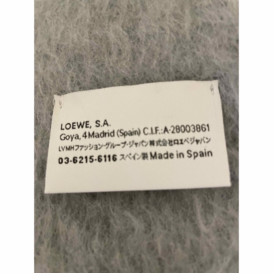 新品未使用 LOEWE モヘアマフラー グレー ※即日発送 新品未使用 LOEWE モヘアマフラー グレー ※即日発送