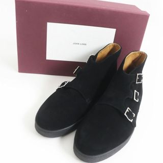 美品□JOHN LOBB/ジョンロブ EMBER/エンバー LAST 7000 ウィングチップ ダブルモンクストラップ レザーシューズ ブラウン 6 イングランド製