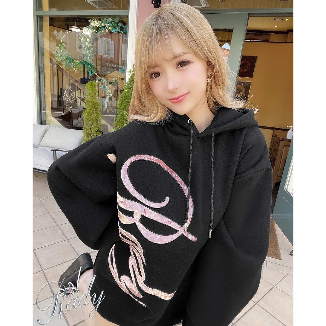 Rady - 残りあと2点【新品未開封】Rady 希少♡ベロアロゴフーディ