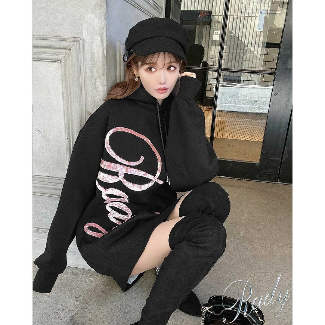 Rady - 残りあと2点【新品未開封】Rady 希少♡ベロアロゴフーディ