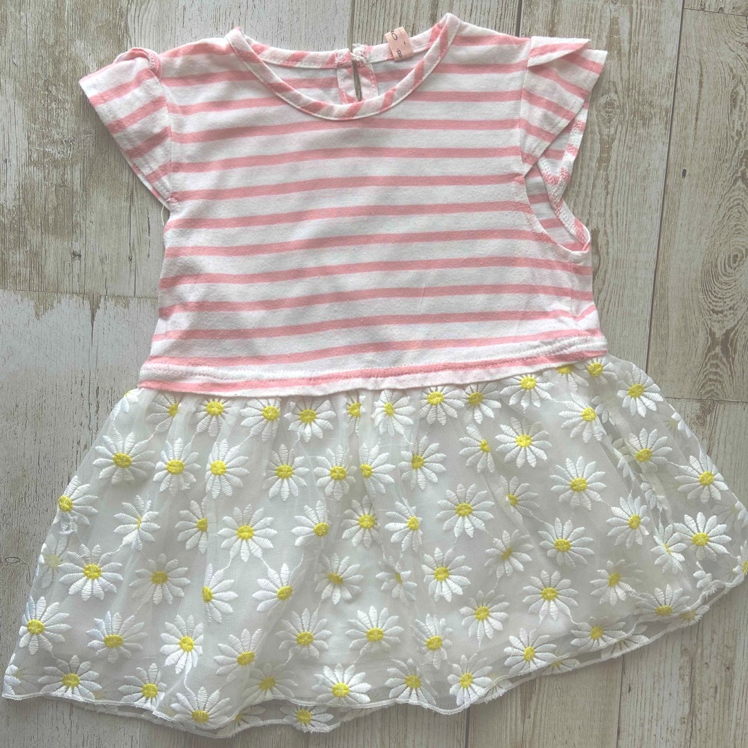 ワンピース　チュニック　120 キッズ/ベビー/マタニティのキッズ服女の子用(90cm~)(Tシャツ/カットソー)の商品写真