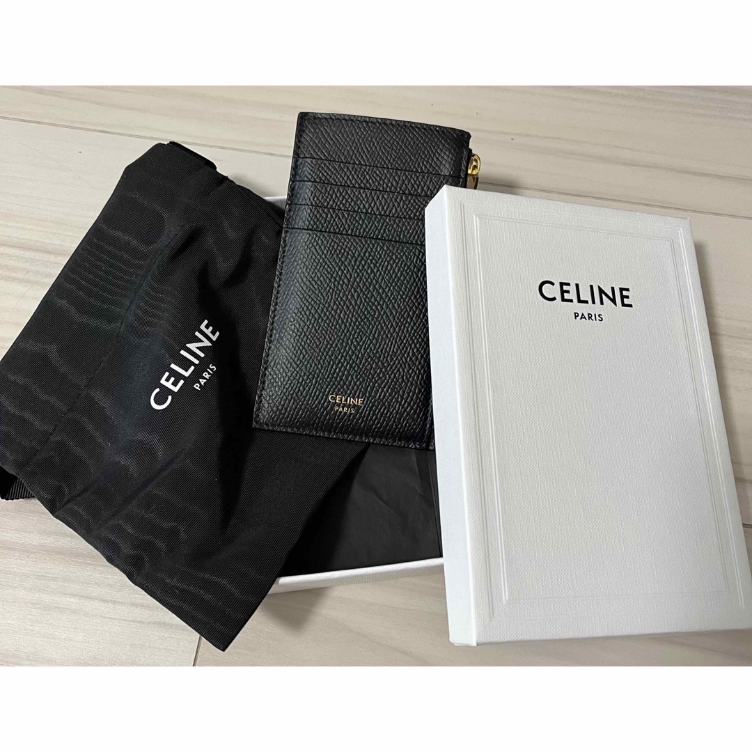 CELINE セリーヌ　ジップ付きコンパクト カードホルダー