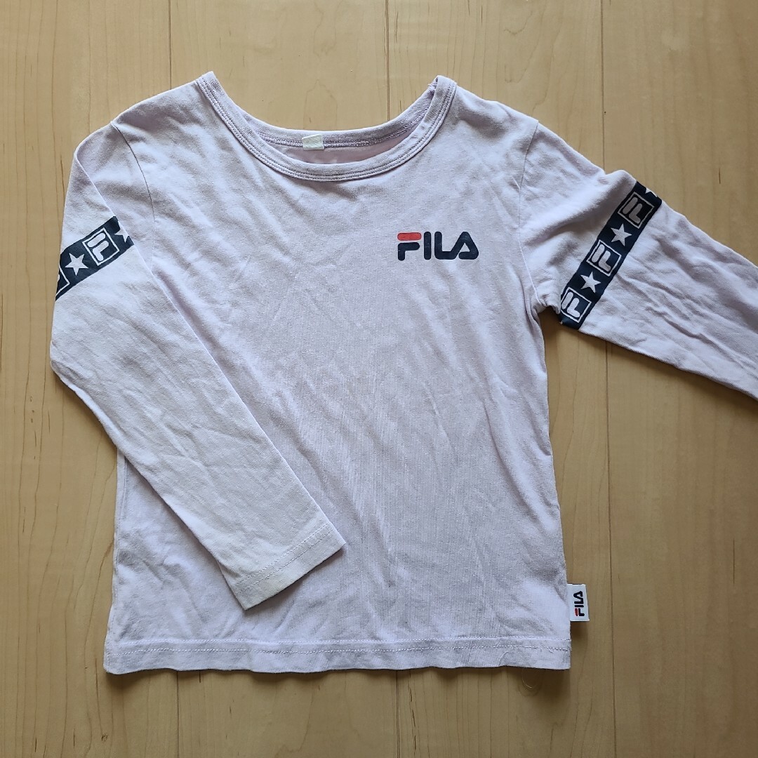 FILA(フィラ)のフィラ　長袖Tシャツ　ロンT　110　女の子　薄手 キッズ/ベビー/マタニティのキッズ服女の子用(90cm~)(Tシャツ/カットソー)の商品写真