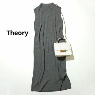 セオリー(theory)のセオリー モックネックドレス ニットワンピース ノースリーブ(ロングワンピース/マキシワンピース)