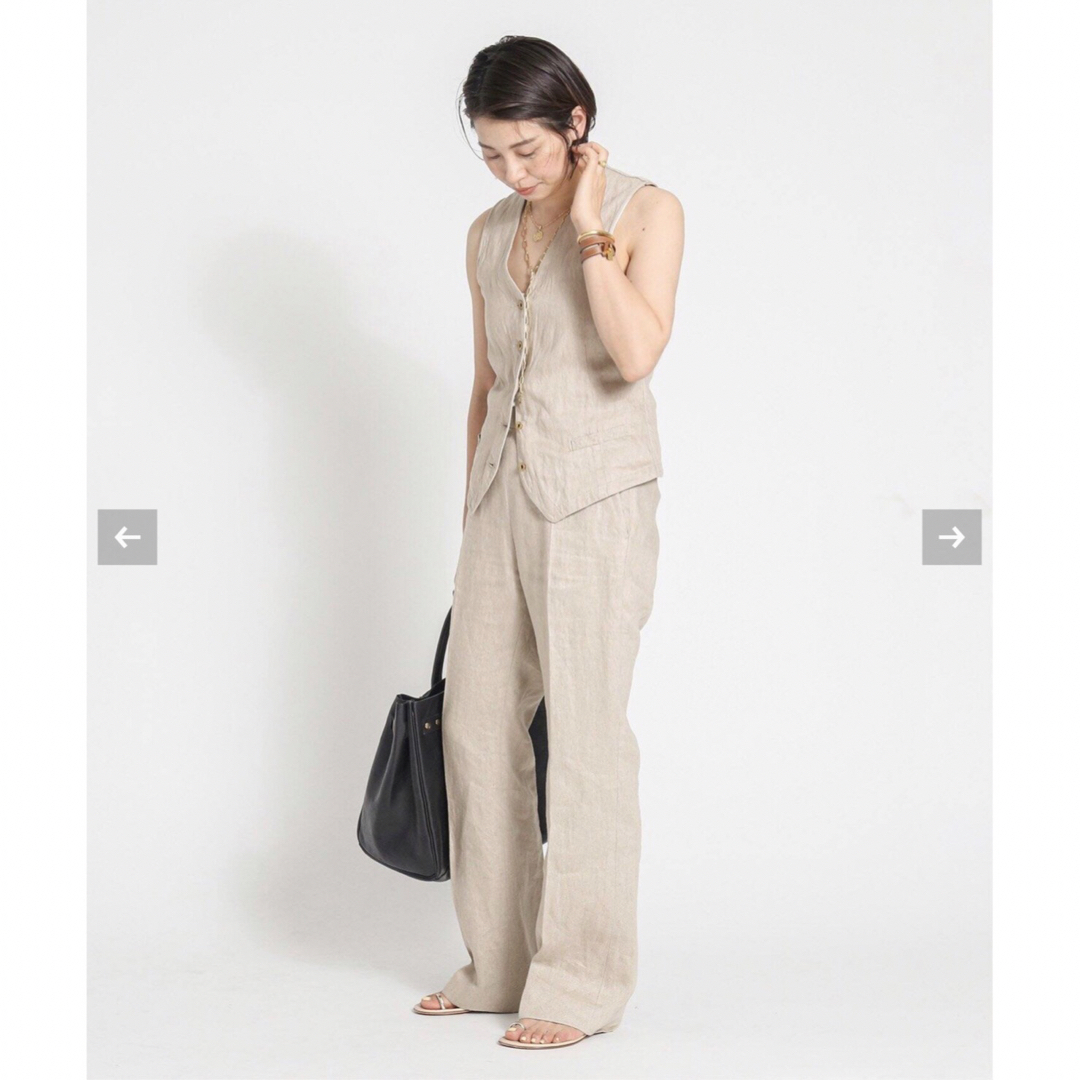 DEUXIEME CLASSE(ドゥーズィエムクラス)のLee様専用超美品■22SS LINEN CHINO ベスト レディースのトップス(ベスト/ジレ)の商品写真