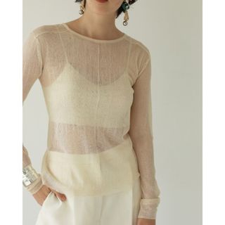 トゥデイフル(TODAYFUL)のTODAYFUL Slit Sheer Knit(カットソー(長袖/七分))