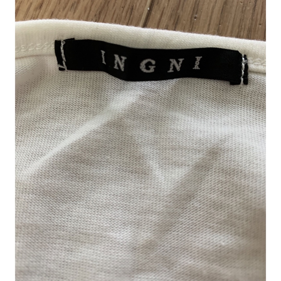 INGNI(イング)のINGNI プリント肩あきトップス レディースのトップス(カットソー(半袖/袖なし))の商品写真