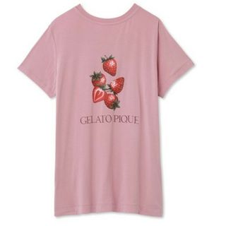 ジェラートピケ(gelato pique)のジェラートピケ　ストロベリーワンポイントTシャツ(ルームウェア)